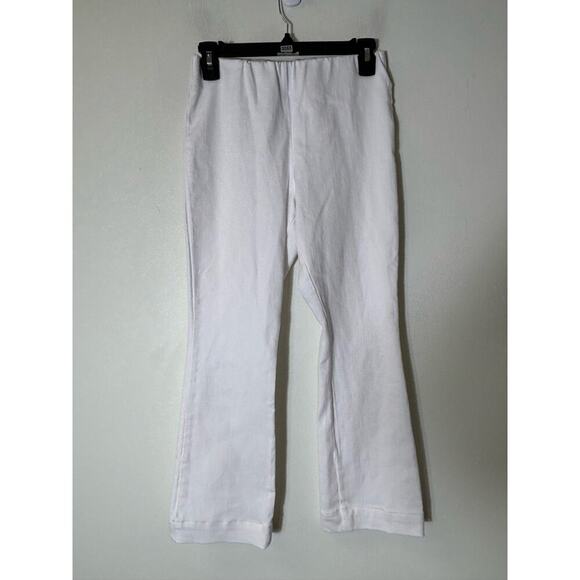Ann Mashburn White Pull On Straight Leg Pants Sz XS - Picture 2 of 2